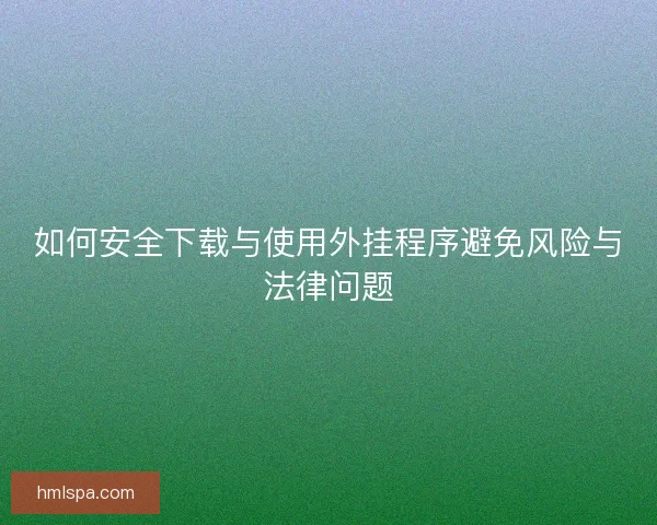 如何安全下载与使用外挂程序避免风险与法律问题 如何安全下载与使用外挂程序避免风险与法律问题